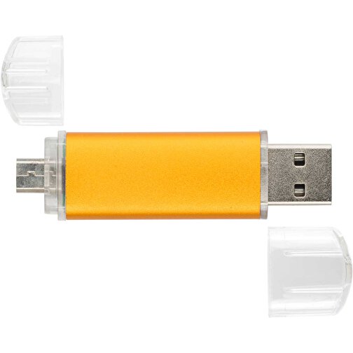 USB-Stick ALU SMART 2.0 128GB , Promo Effects MB , orange MB , 131 GB , Aluminium MB , 3 - 10 MB/s MB , 3,80cm x 1,75cm (Länge x Breite), Bild 3