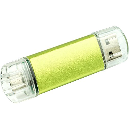 USB-Stick ALU SMART 2.0 128GB , Promo Effects MB , grün MB , 131 GB , Aluminium MB , 3 - 10 MB/s MB , 3,80cm x 1,75cm (Länge x Breite), Bild 1