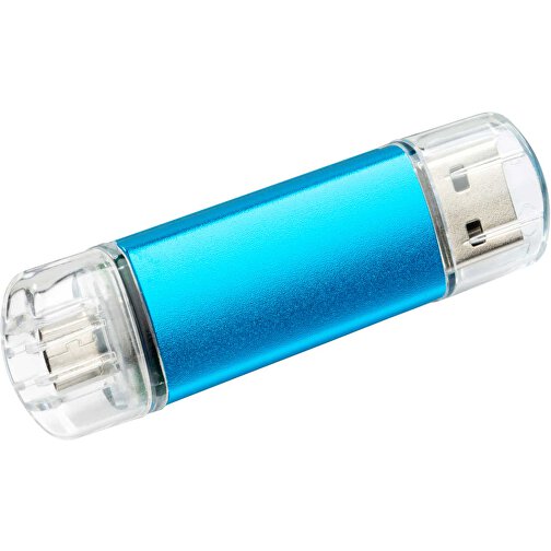 USB-Stick ALU SMART 2.0 128GB , Promo Effects MB , blau MB , 131 GB , Aluminium MB , 3 - 10 MB/s MB , 3,80cm x 1,75cm (Länge x Breite), Bild 1