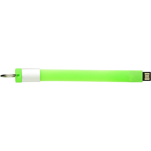 USB-Stick Schlaufe 2.0 128GB , Promo Effects MB , grün MB , 131 GB , Kunststoff MB , 3 - 10 MB/s MB , 12,10cm x 1,65cm (Länge x Breite), Bild 2