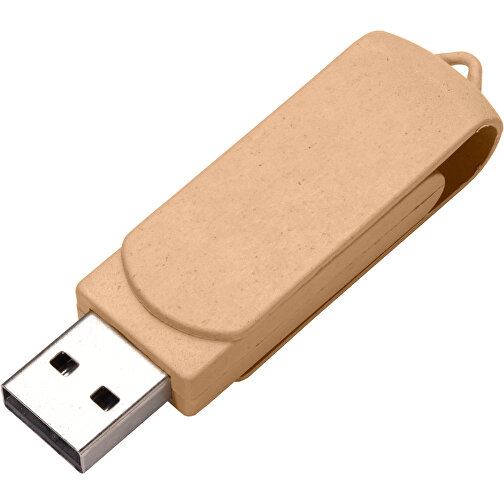 USB-Stick COVER Eco 128 GB , Promo Effects MB , natur MB , 131 GB , Mais/Kunststoff MB , 3 - 10 MB/s MB , 6,00cm x 1,00cm x 1,80cm (Länge x Höhe x Breite), Bild 2