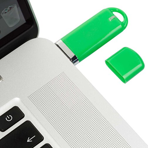 USB-Stick Focus Glänzend 2.0 128GB , Promo Effects MB , grün MB , 131 GB , Kunststoff MB , 3 - 10 MB/s MB , , Bild 4