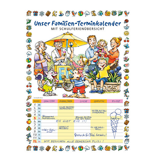 Familien-Terminkalender , Papier, 34,00cm x 23,70cm (Höhe x Breite), Bild 1