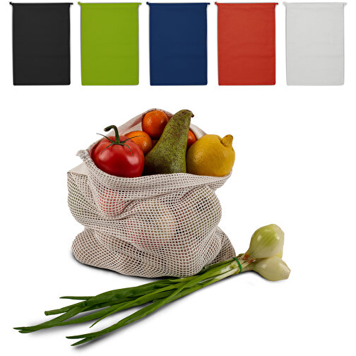 Sac couleurs porte-nourriture, réutilisable, en coton OEKO-TEX® 30x40 cm, Image 2
