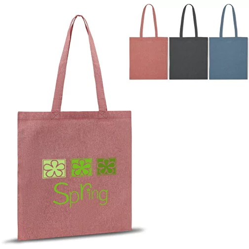Sac shopping en coton recyclé 38X42 cm, Image 2