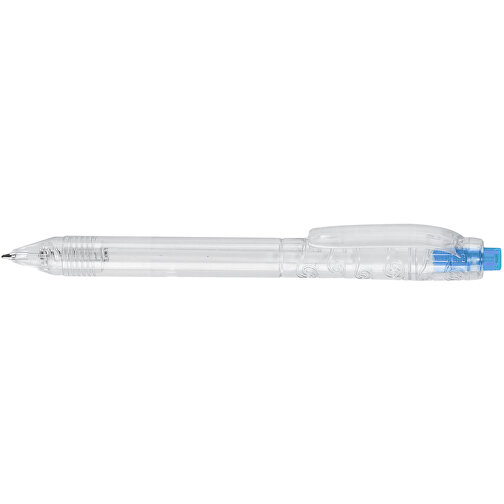Kugelschreiber R-PET , transparent hellblau, R-PET, 14,30cm (Länge), Bild 3