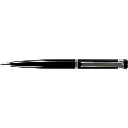 Kugelschreiber Durham , schwarz, Metall, 17,00cm x 4,00cm x 6,00cm (Länge x Höhe x Breite), Bild 3