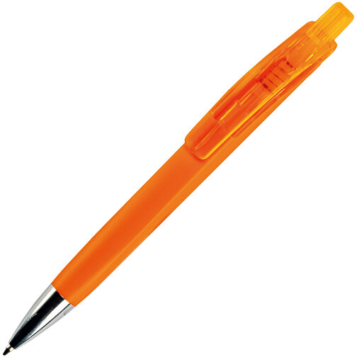 Kugelschreiber Riva Soft-Touch , orange, ABS, 14,40cm (Länge), Bild 2