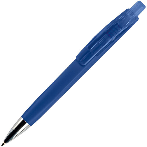 Kugelschreiber Riva Soft-Touch , dunkelblau, ABS, 14,40cm (Länge), Bild 2