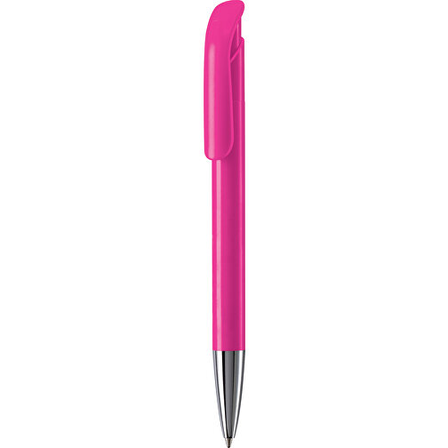 Kugelschreiber Atlas Hardcolour Mit Metallspitze , rosa, ABS & Metall, 14,60cm (Länge), Bild 1