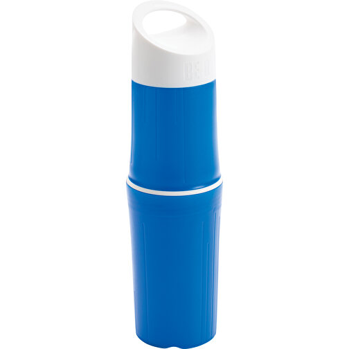 BE O Bottle, Wasserflasche Made In EU, Blau , blau, Hart-Polyethylen, 6,10cm x 24,00cm (Länge x Höhe), Bild 1