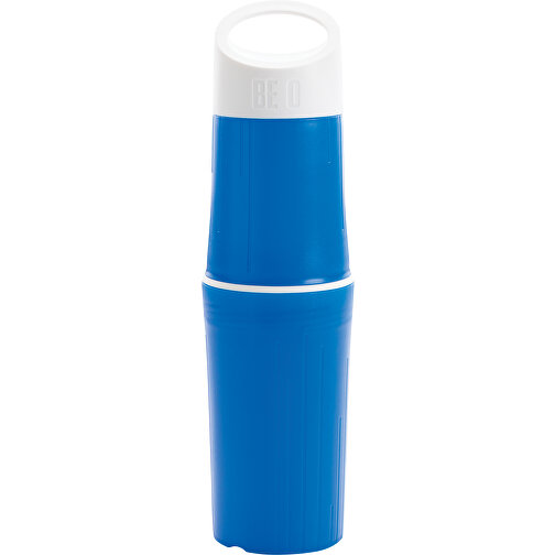 BE O Bottle, Wasserflasche Made In EU, Blau , blau, Hart-Polyethylen, 6,10cm x 24,00cm (Länge x Höhe), Bild 2