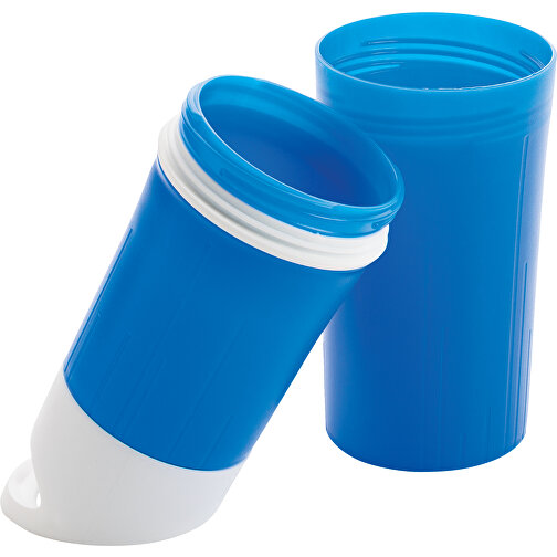 BE O Bottle, Wasserflasche Made In EU, Blau , blau, Hart-Polyethylen, 6,10cm x 24,00cm (Länge x Höhe), Bild 5