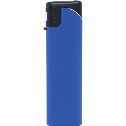 Nola 2 Elektronik Feuerzeug Nachfüllbar , matt blau, Kunststoff, 8,00cm x 0,85cm x 2,20cm (Länge x Höhe x Breite), Bild 1