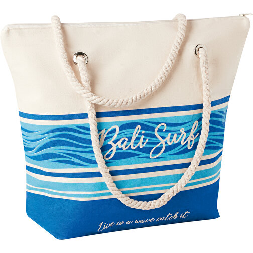 Bolsa de playa de algodón con estampado allover, Imagen 1
