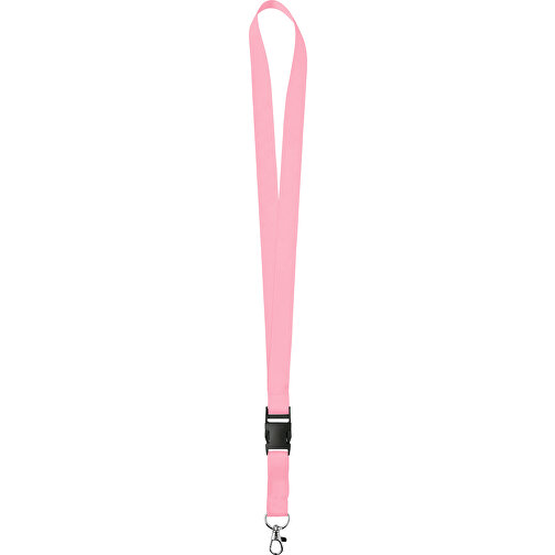 20 Mm Satin Lanyard , rosa, Satin, 92,00cm x 2,00cm (Länge x Breite), Bild 1