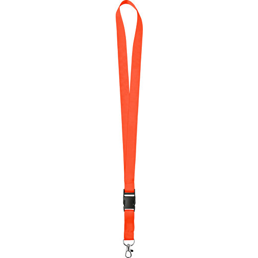 20 Mm Satin Lanyard , orange, Satin, 92,00cm x 2,00cm (Länge x Breite), Bild 1