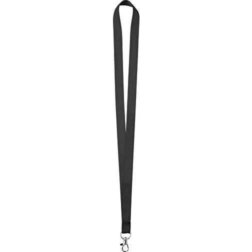 20 Mm Satin Lanyard , schwarz, Satin, 90,00cm x 2,00cm (Länge x Breite), Bild 1