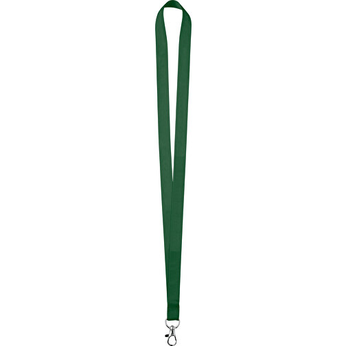 20 Mm Satin Lanyard , grün, Satin, 90,00cm x 2,00cm (Länge x Breite), Bild 1
