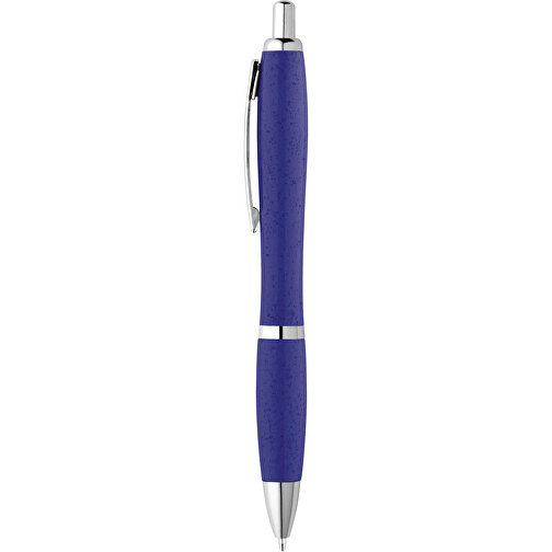 TERRY. Kugelschreiber Aus Weizenstrohfaser Und ABS , blau, Weizenstrohfaser und ABS, , Bild 1