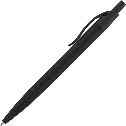 CAMILA. Kugelschreiber Aus Weizenstrohfaser Und ABS , schwarz, Weizenstrohfaser und ABS, , Bild 2