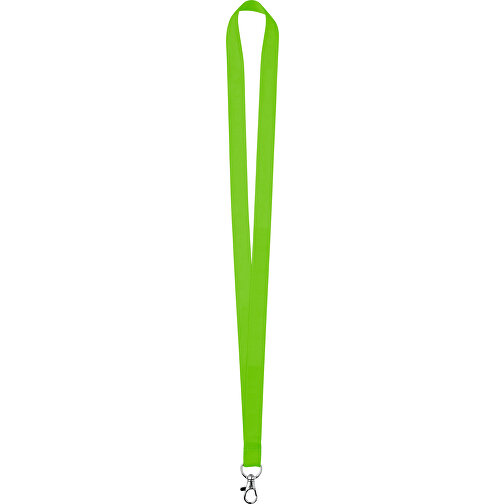 15 Mm Satin Lanyard , apfelgrün, Satin, 90,00cm x 1,50cm (Länge x Breite), Bild 1