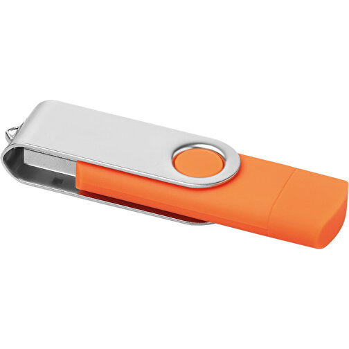 Techmate Mit On The Go , orange MB , 4 GB , ABS MB , 2.5 - 6 MB/s MB , 7,00cm x 1,00cm x 2,00cm (Länge x Höhe x Breite), Bild 1