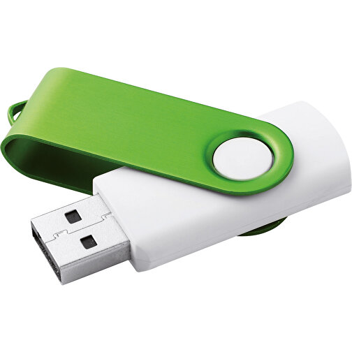 USB-Stick Mit Soft-Touch-Oberfläche , grün MB , 8 GB , ABS, Aluminium MB , 2.5 - 6 MB/s MB , 5,60cm x 1,20cm x 1,90cm (Länge x Höhe x Breite), Bild 2