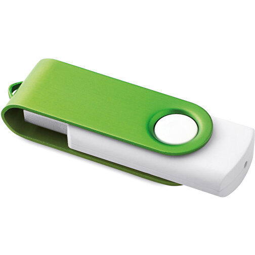 USB-Stick Mit Soft-Touch-Oberfläche , grün MB , 16 GB , ABS, Aluminium MB , 2.5 - 6 MB/s MB , 5,60cm x 1,20cm x 1,90cm (Länge x Höhe x Breite), Bild 1