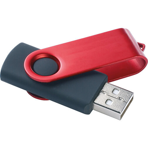Memorystick , rot MB , 4 GB , ABS, Aluminium MB , 2.5 - 6 MB/s MB , 5,60cm x 1,20cm x 1,90cm (Länge x Höhe x Breite), Bild 1