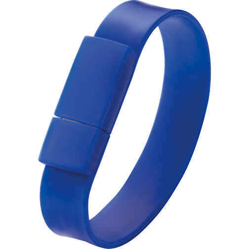 Silicone Bracelet Memory Stick , blau MB , 1 GB , ABS MB , 2.5 - 6 MB/s MB , 22,00cm x 0,80cm x 1,70cm (Länge x Höhe x Breite), Bild 1