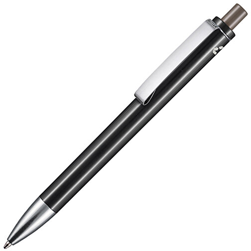 Kugelschreiber EXOS RECYCLED P , Ritter-Pen, schwarz/sienna, ABS u. Metall, 14,10cm (Länge), Bild 2
