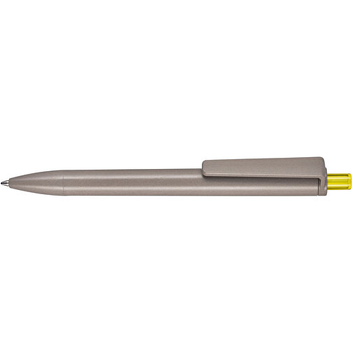 Kugelschreiber ALGO-PEN , Ritter-Pen, natur/ananasgelb, Algoblend PLA-ENP 20-002, 14,50cm (Länge), Bild 3