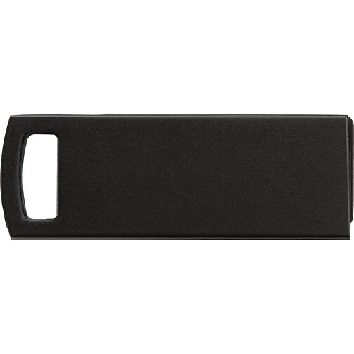 Superflacher USB Stick Mit Metallkette , schwarz MB , 32 GB , Aluminium MB , 2.5 - 6 MB/s MB , 4,00cm x 0,30cm x 1,40cm (Länge x Höhe x Breite), Bild 2