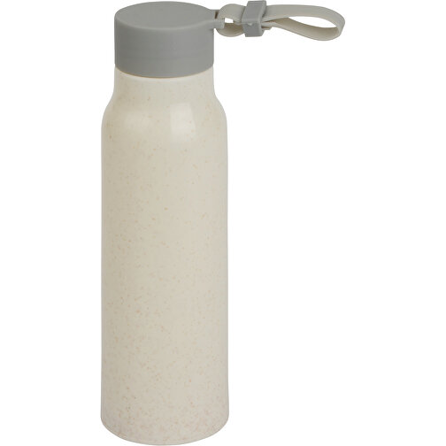 Glas-Trinkflasche ECO DRINK Mit Ummantelung , beige, Glas / PP, 20,00cm (Höhe), Bild 1