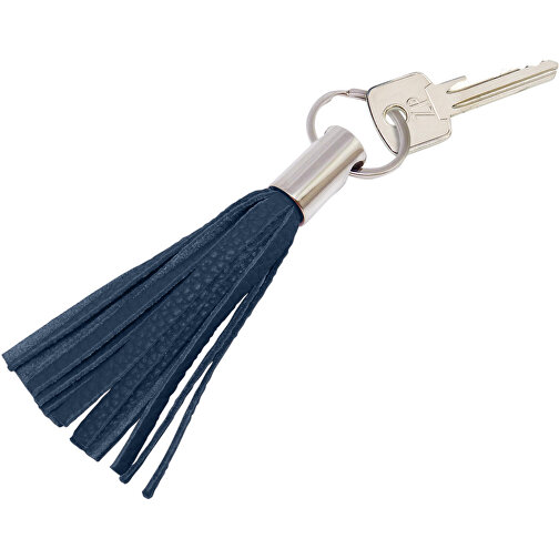 Schlüsselanhänger , marineblau, Donato Rindleder, 11,00cm x 2,00cm (Länge x Breite), Bild 1