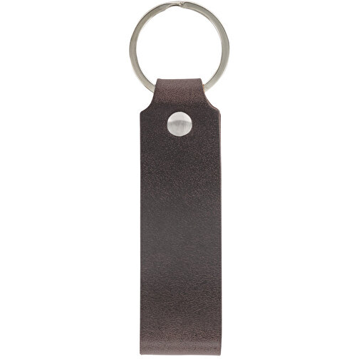 Schlüsselanhänger , dunkelbraun, Allgäu Rindleder, 12,50cm x 3,00cm (Länge x Breite), Bild 1