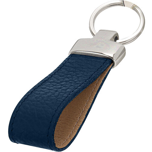 Schlüsselanhänger , navy blau, Donato Rindleder, 8,50cm x 2,50cm (Länge x Breite), Bild 1
