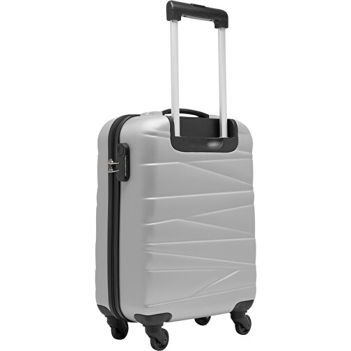 Trolley-Bordcase PADUA , silber, ABS, 55,00cm x 20,00cm x 35,00cm (Länge x Höhe x Breite), Bild 2