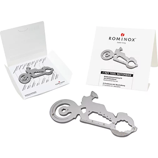Set de cadeaux / articles cadeaux : ROMINOX® Key Tool Motorbike (21 functions) emballage à motif V, Image 2