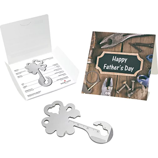 Set de cadeaux / articles cadeaux : ROMINOX® Key Tool Lucky Charm (19 functions) emballage à motif, Image 1