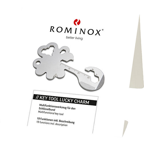 ROMINOX® nøkkelverktøy lykkeamulett / kløverblad lykkeamulett (19 funksjoner), Bilde 5