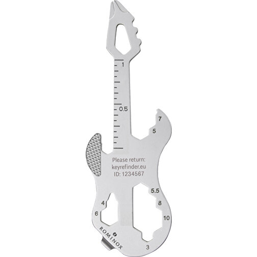 ROMINOX® Key Tool // Guitar - 19 Functions (Gitarre) , Edelstahl, 7,50cm x 0,20cm x 2,50cm (Länge x Höhe x Breite), Bild 11