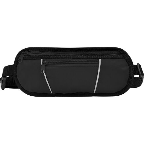 Gürteltasche BUDDY , schwarz, 420D Polyester, 28,00cm x 12,00cm (Länge x Breite), Bild 3