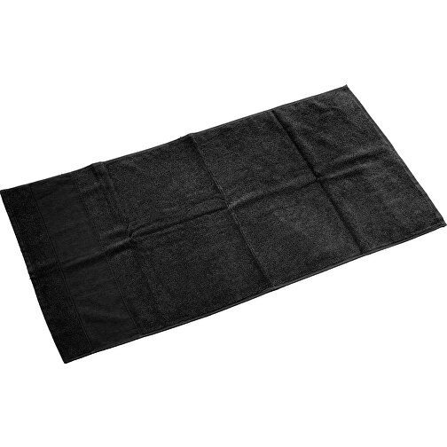 Handtuch Mari 50 X 100 Cm Schwarz , schwarz, 100 % Baumwolle, 26,00cm x 4,00cm x 19,00cm (Länge x Höhe x Breite), Bild 2
