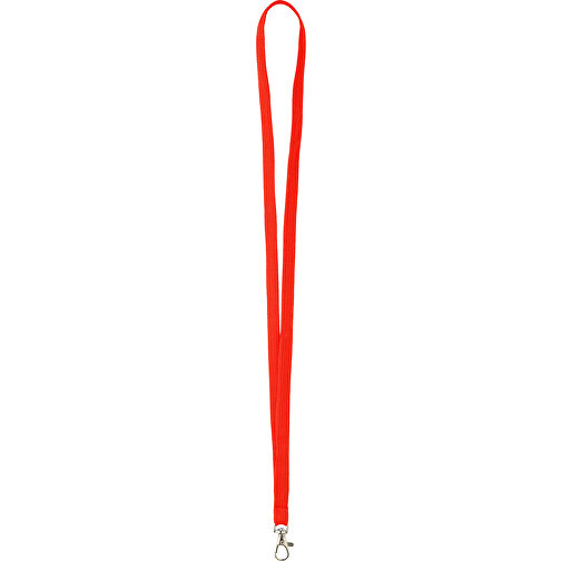 15 Mm Tubular Lanyard , rot, Polyester, 90,00cm x 1,50cm (Länge x Breite), Bild 1