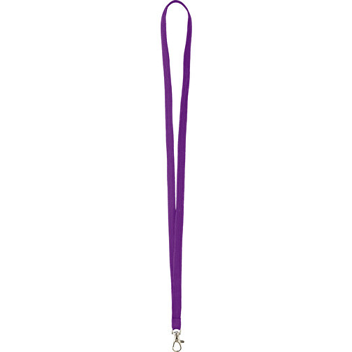 12 Mm Tubular Lanyard , lila, Polyester, 90,00cm x 1,20cm (Länge x Breite), Bild 1