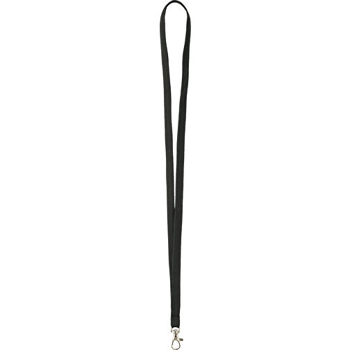 12 Mm Tubular Lanyard , schwarz, Polyester, 90,00cm x 1,20cm (Länge x Breite), Bild 1