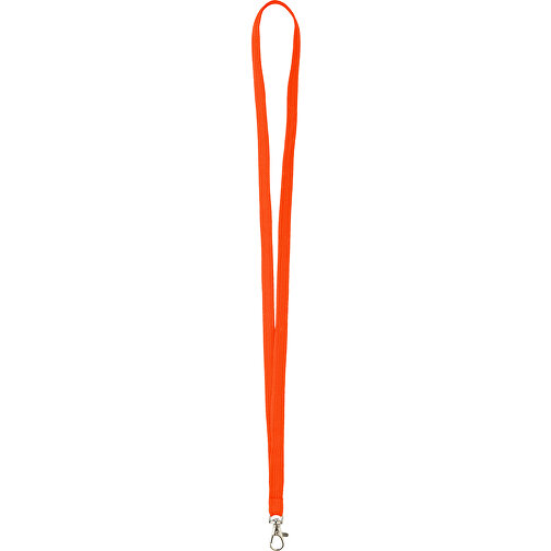 10 Mm Tubular Lanyard , orange, Polyester, 90,00cm x 1,00cm (Länge x Breite), Bild 1