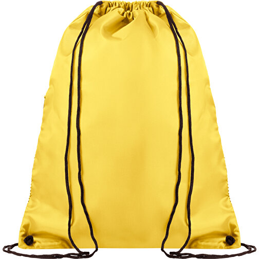 Full Color Beutel Mit Kordelzug Mit Reissverschluss , gelb, Polyester, 45,00cm x 35,00cm (Höhe x Breite), Bild 4